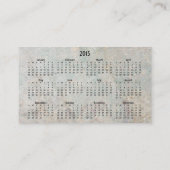 Hardboiled gritty visitekaartje w/ 2015 kalender (Achterkant)