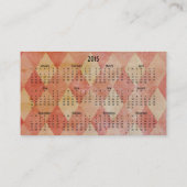 Hardboiled gritty visitekaartje w/ 2015 kalender (Achterkant)