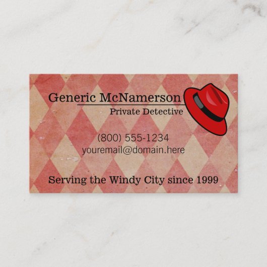 Hardboiled gritty visitekaartje w/ 2015 kalender (Voorkant)