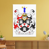 Hardcastle Coat of Arms I Canvas Afdruk (Insitu (Woonkamer))