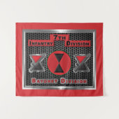 Hardcore 7e infanteriedivisie "Bayonet Division" Wandkleed (Voorkant (horizontaal))