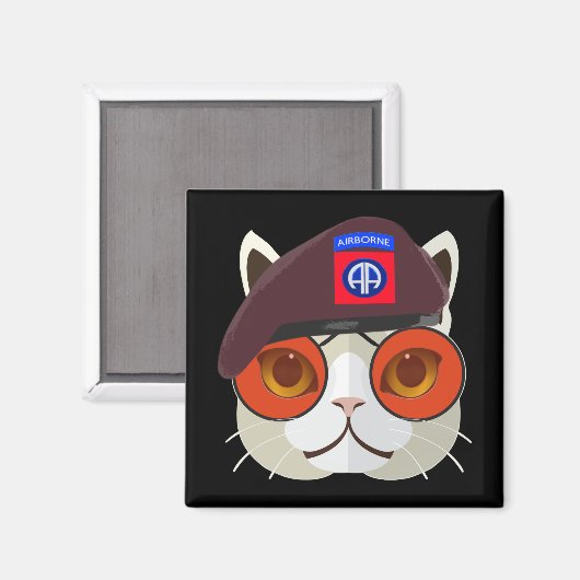 Hardcore 82e Airborne Kat Kat! Magneet (Voorkant / Achterkant)