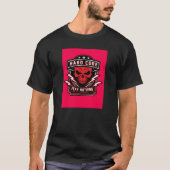 Hardcore Angst Niets Red Skull Badge T-shirt (Voorkant)