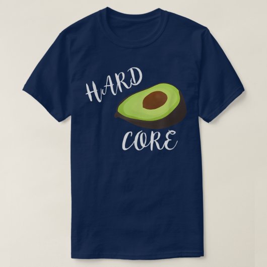 Hardcore Avocado Funny T Shirt (Design voorkant)