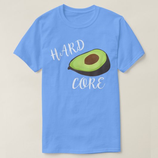 Hardcore Avocado Funny T T-shirt (Design voorkant)