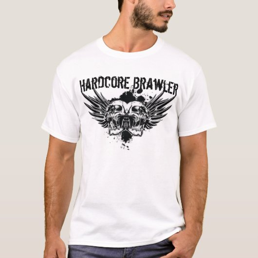 Hardcore Brawler Mannen T-Shirt (Voorkant)