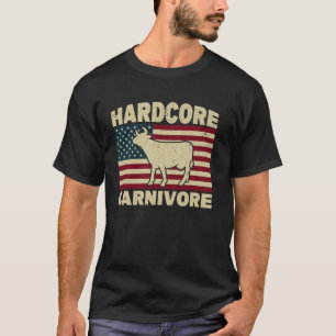 Hardcore Carnivoor Dieet Anti-Vegan Anti-Vegetaris T-shirt