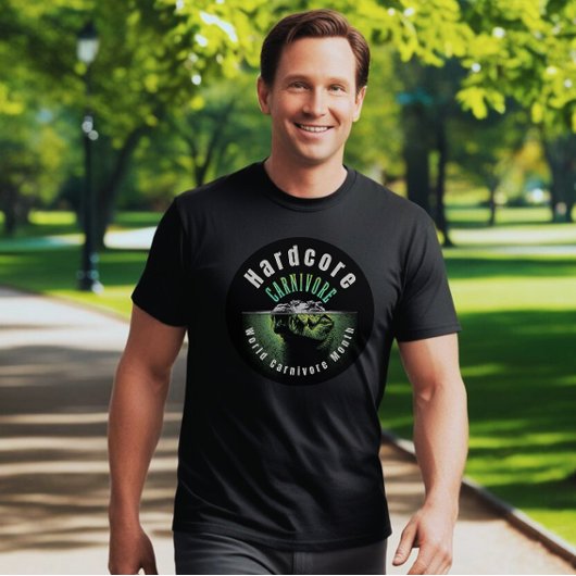 Hardcore Carnivoor Wereld Carnivoor Maand Krokodil T-shirt