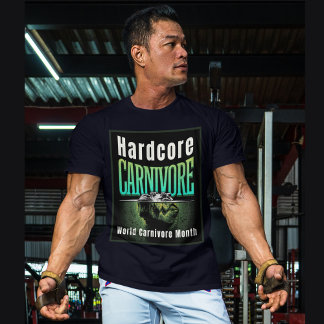 Hardcore Carnivoor Wereld Carnivoor Maand Krokodil T-shirt