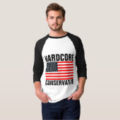 HARDCORE CONSERVATIVE Patriotic T-Shirts (Voorkant volledig)