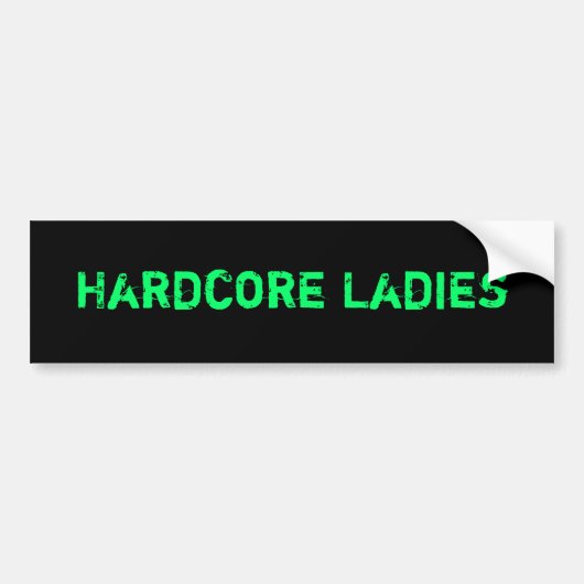 Hardcore Dames sticker (Voorkant)