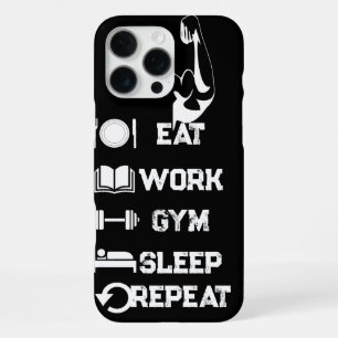 Hardcore Fitness Telefoon Zwart Hoesje Spierhand iPhone 16 Pro Max Hoesje
