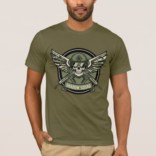 Hardcore FPS Gamer Badge T-shirt (Voorkant)