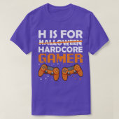 Hardcore gamer Lazy Halloween Costume Videogame Co T-shirt (Design voorkant)