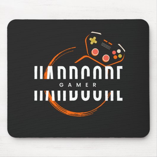 Hardcore gamer Mousepad Muismat (Voorkant)