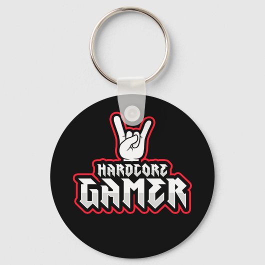 Hardcore gamer sleutelhanger (Voorkant)
