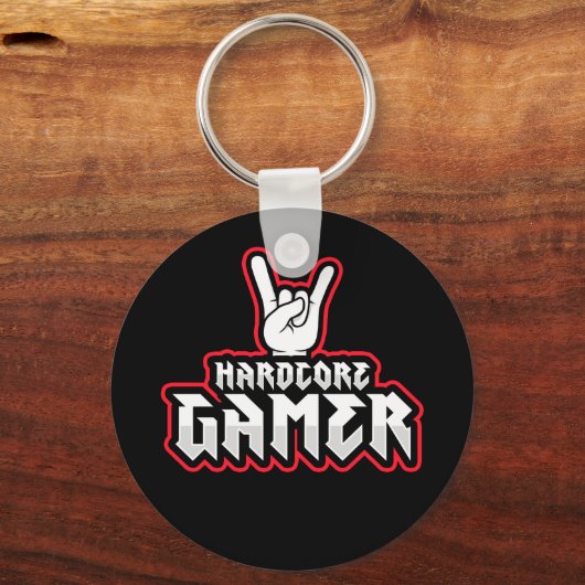 Hardcore gamer sleutelhanger (Voorkant)