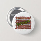 hardcore graffiti-ontwerp ronde button 5,7 cm (Voorkant /achterkant)