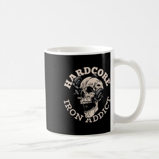 Hardcore Iron Addict Koffiemok (Rechts)