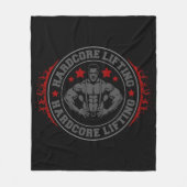 Hardcore Lifting Flexible Bodybuilder Fleece Deken (Voorkant)