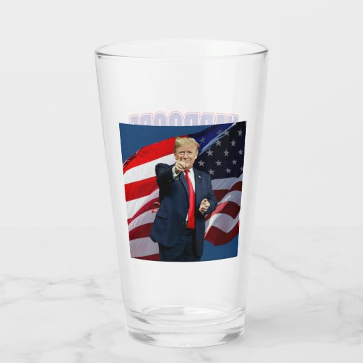 Hardcore MAGA Glas (Achterkant)