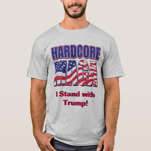 Hardcore MAGA T-shirt (Voorkant)