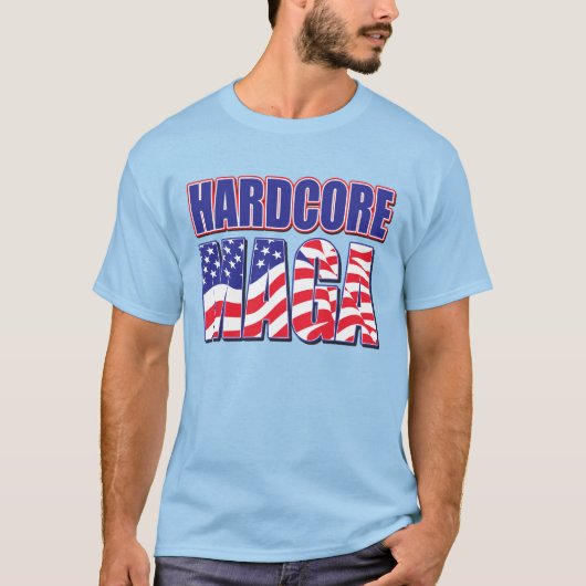 Hardcore MAGA T-shirt (Voorkant)