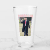 Hardcore MAGA Trump 2024 Glas (Achterkant)
