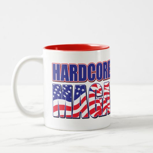 Hardcore MAGA Tweekleurige Koffiemok (Links)