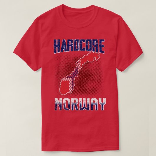 Hardcore Noorwegen T-shirt (Design voorkant)