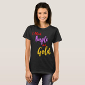 Hardcore Paars & Goud T-shirt (Voorkant volledig)