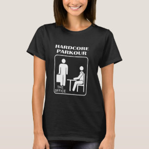 Hardcore Parkour De Kantoor Grappige Parkour en gr T-shirt