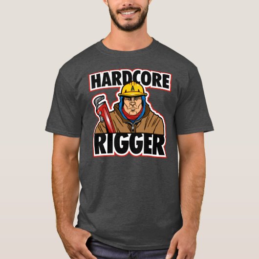 HARDCORE RIGGER T-SHIRT (Voorkant)