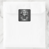 HARDCORE ROUGHNECK VIERKANTE STICKER (Tas)