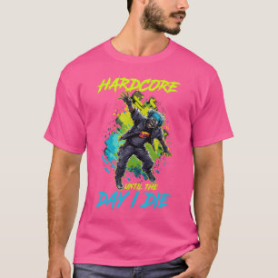 Hardcore Techno Muziek Tot De Dag Dat Ik Sterf Ele T-shirt