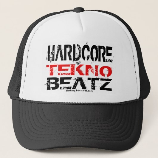Hardcore Tekno Beatz Baseball Hat Trucker Pet (Voorkant)