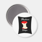 Hardcore Vegan Apple Design Magneet (Voorkant / Achterkant)