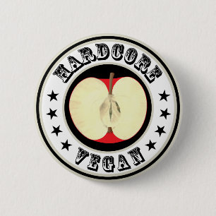 Hardcore Vegan Ronde Button 5,7 Cm