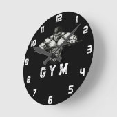 Hardcore Workout Klok Power Grip Gym Decor (Hoek)