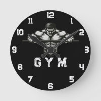 Hardcore Workout Klok Power Grip Gym Decor