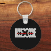 Hardcore zwart sleutelhanger (Voorkant)