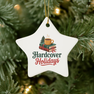 Hardcover Holidays Festive Keepsake Keramisch Ornament