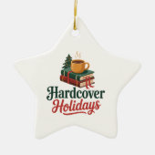 Hardcover Holidays Festive Keepsake Keramisch Ornament (Voorkant)