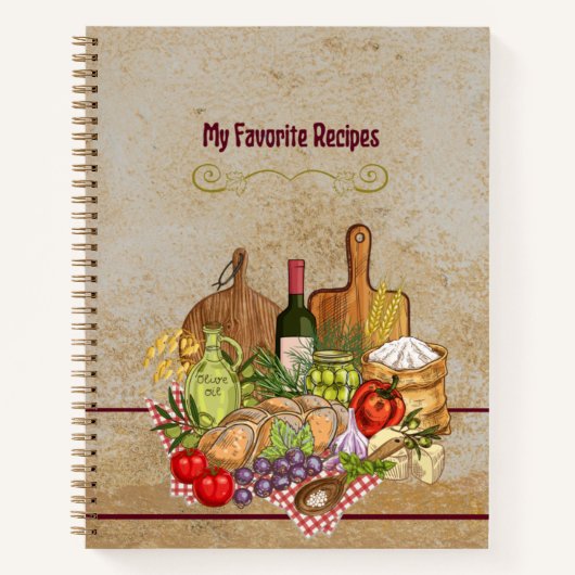 Hardcover Recipe Book Notitieboek (Voorkant)
