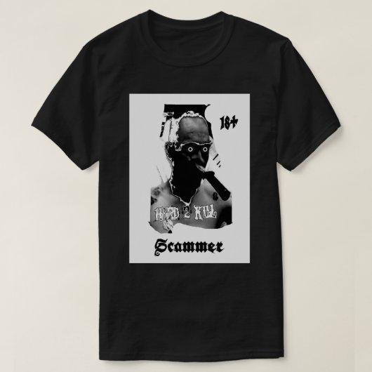 Harde 2-dodelijke cammer Het leven is bedrog T-shirt (Design voorkant)