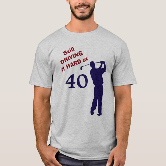 Harde aandrijving bij 40 Golf T-shirt (Voorkant)