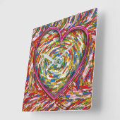 Harde Abstracte zwendelaar Vierkante Klok (Hoek)