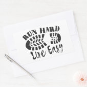 Harde, actieve, eenvoudige uitvoering rechthoekige sticker (Envelop)