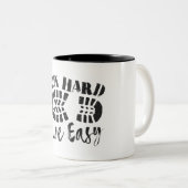 Harde, actieve, eenvoudige uitvoering tweekleurige koffiemok (Voorkant rechts)