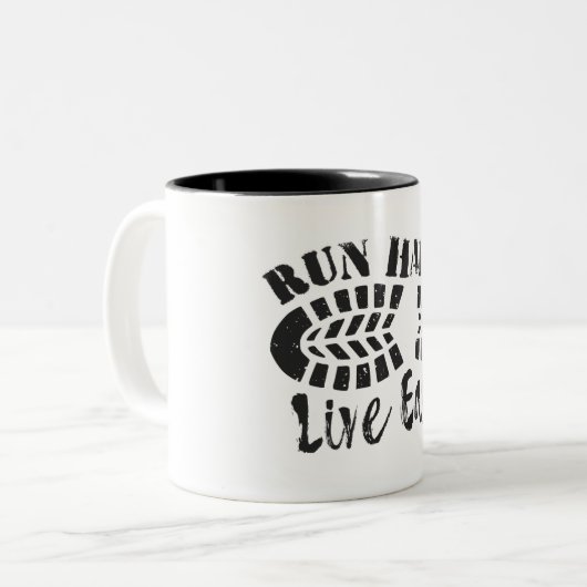 Harde, actieve, eenvoudige uitvoering tweekleurige koffiemok (Voorkant links)